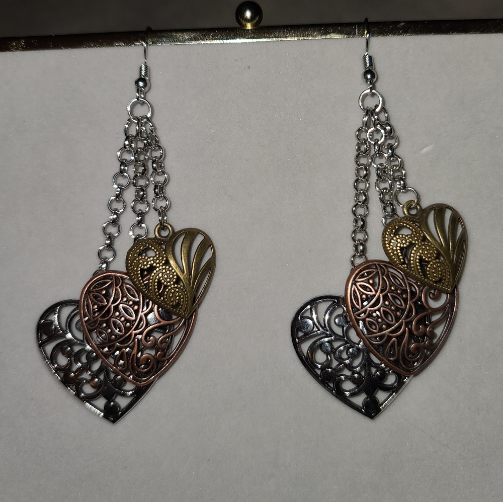 3 Heart Earrings❣